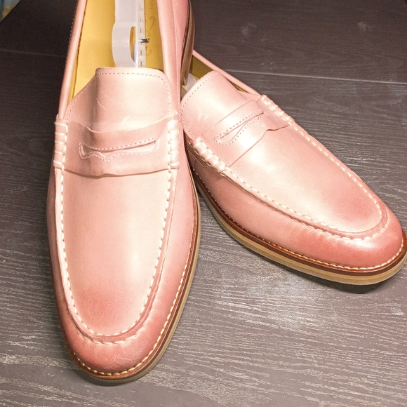 Sperry Men's 10.5M Coral Pink GOLD CUP Varigated Loafers NEW VERY RARE
